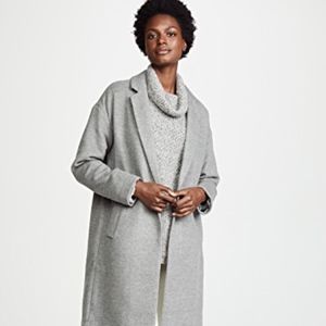 Madewell Monsieur Wool Blend Coat Gray Size XS